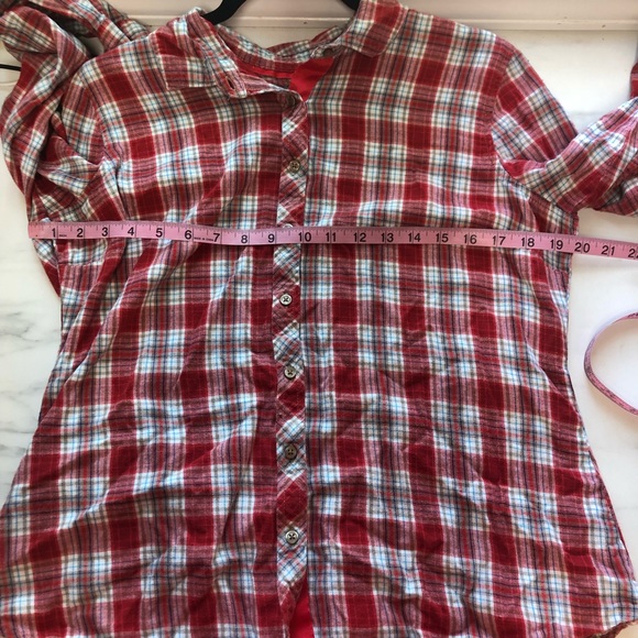 VTG Eddie Bauer Plaid Flannel Button Down NWT Lg - Picture 3 of 8